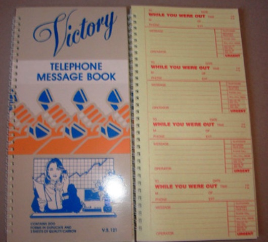 Victory VS121 Telephone Message Book Carbon interleaf 200